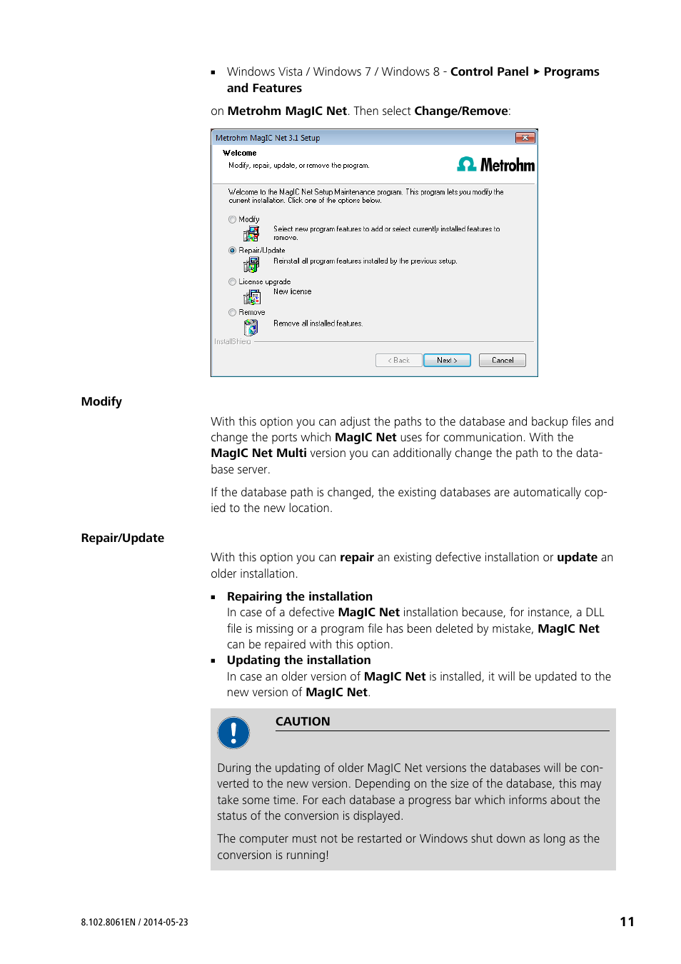 Metrohm MagIC Net 3.1 User Manual | Page 11 / 20