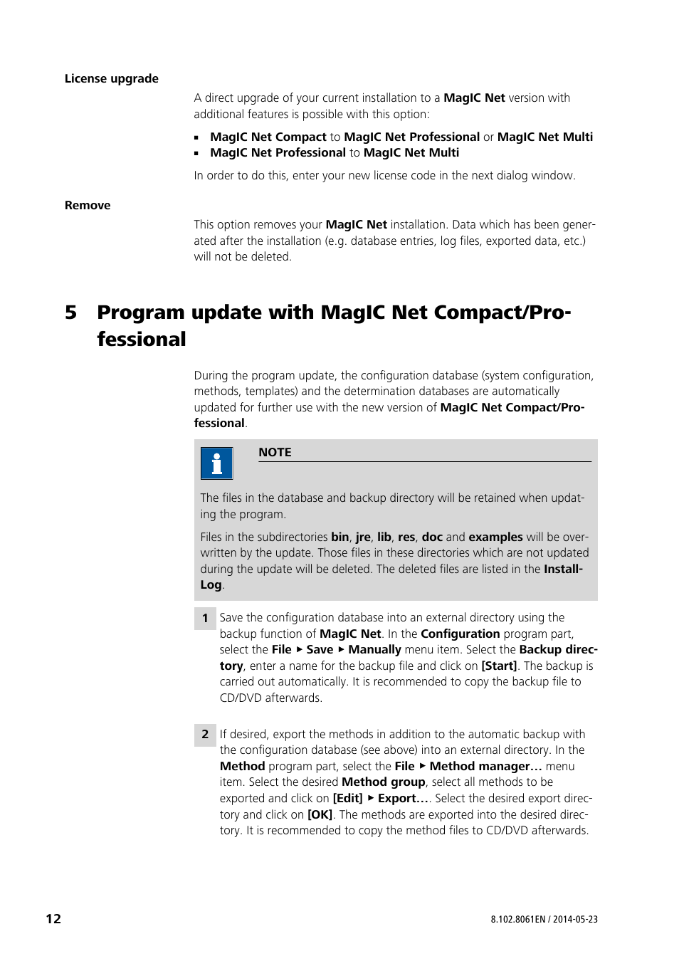 Metrohm MagIC Net 3.1 User Manual | Page 12 / 20