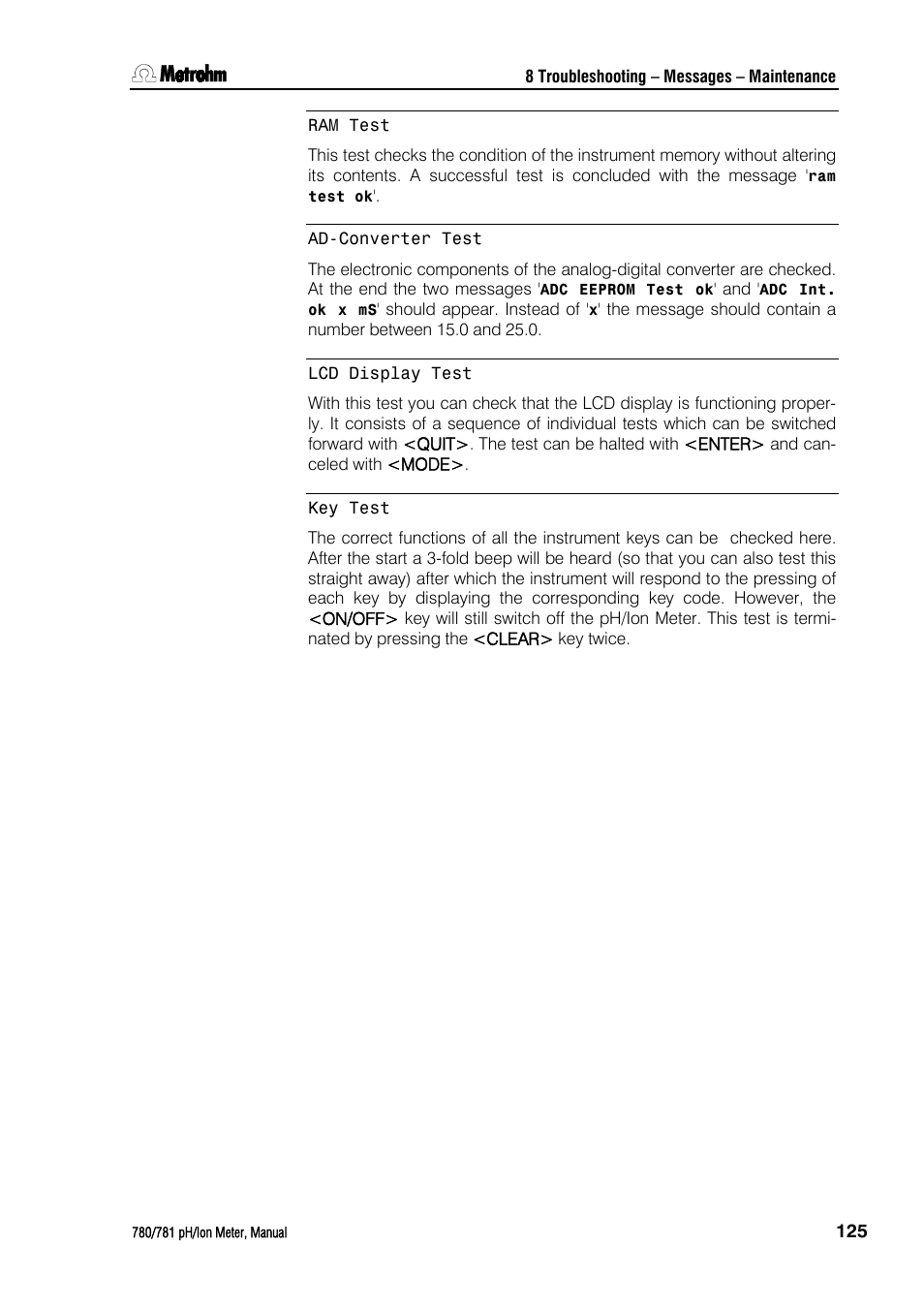 Metrohm 781 pH/Ion Meter User Manual | Page 135 / 177