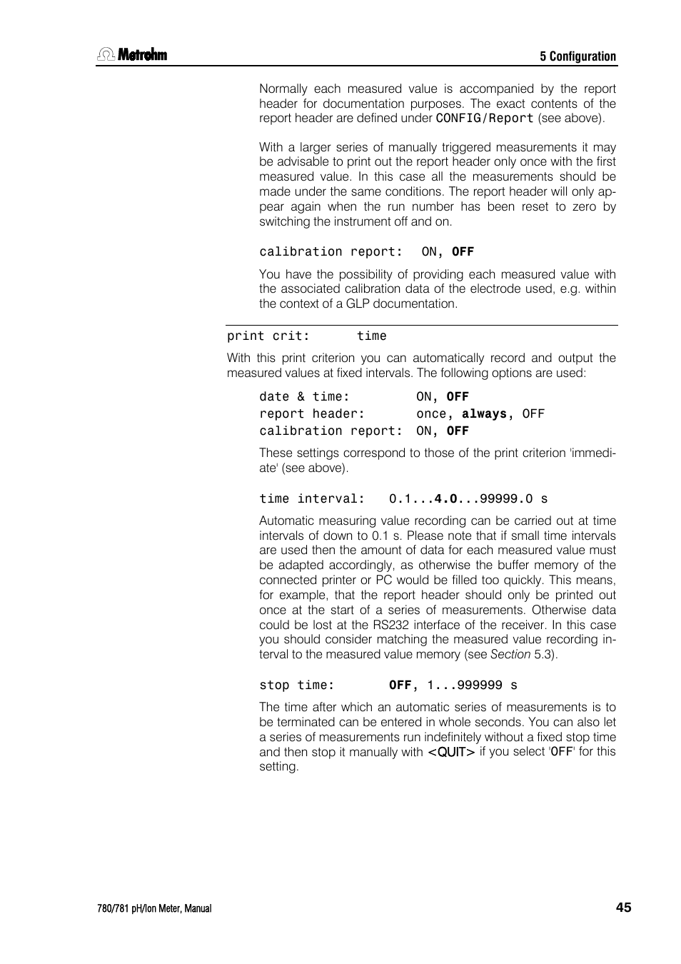 Metrohm 781 pH/Ion Meter User Manual | Page 55 / 177