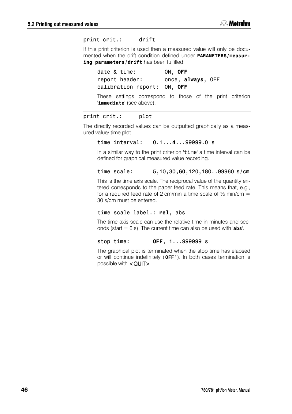 Metrohm 781 pH/Ion Meter User Manual | Page 56 / 177