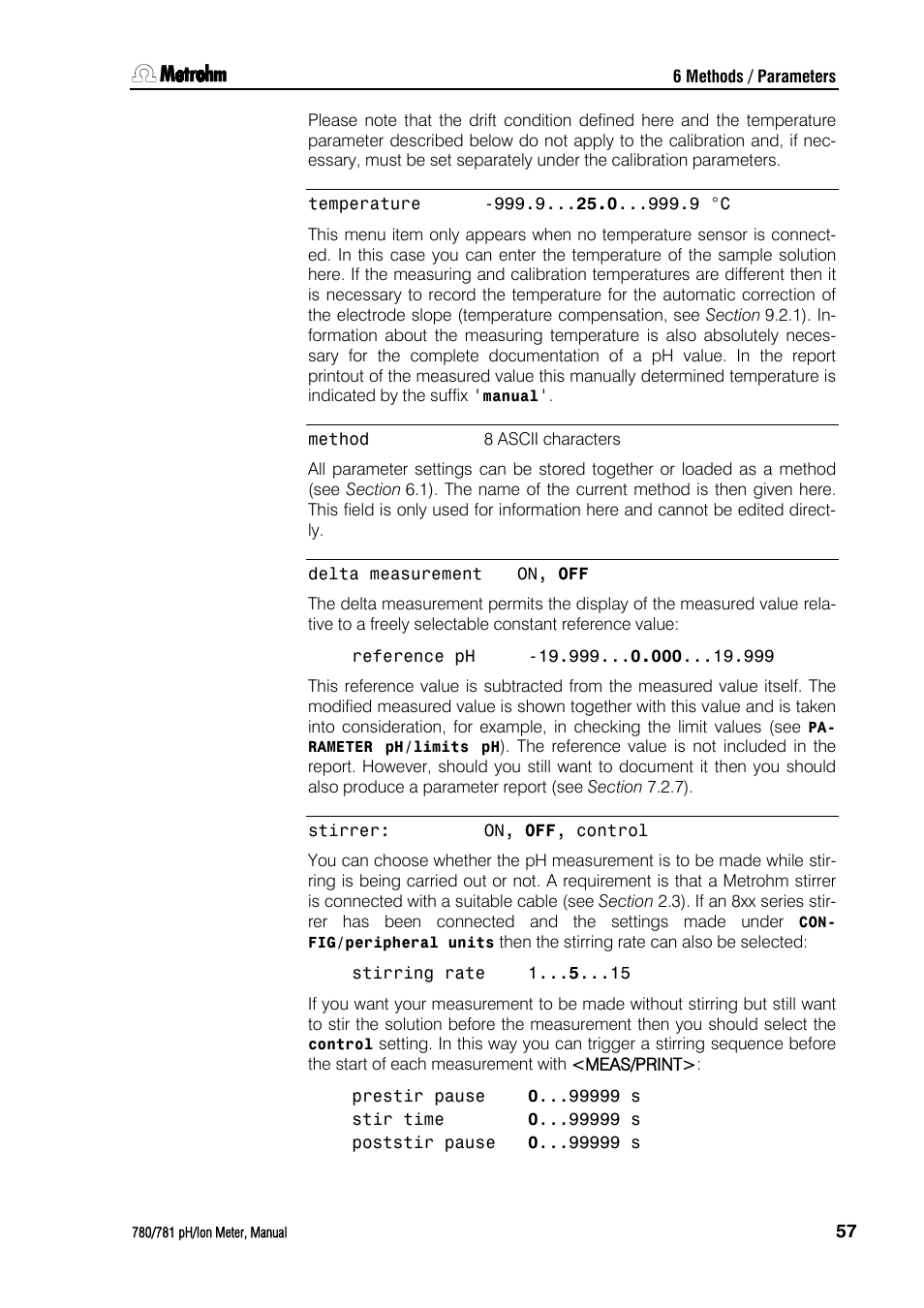 Metrohm 781 pH/Ion Meter User Manual | Page 67 / 177