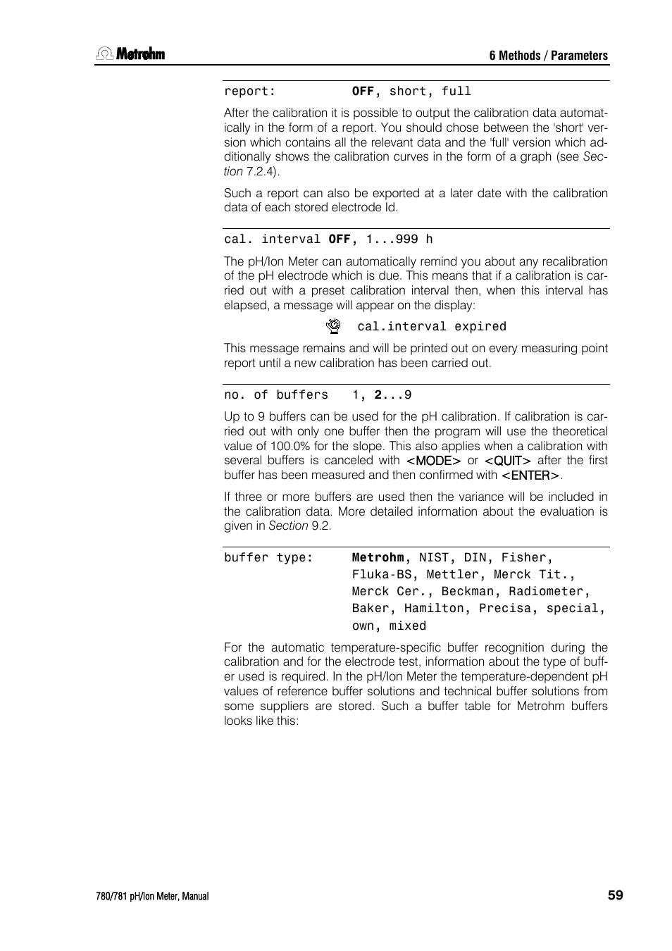 Metrohm 781 pH/Ion Meter User Manual | Page 69 / 177