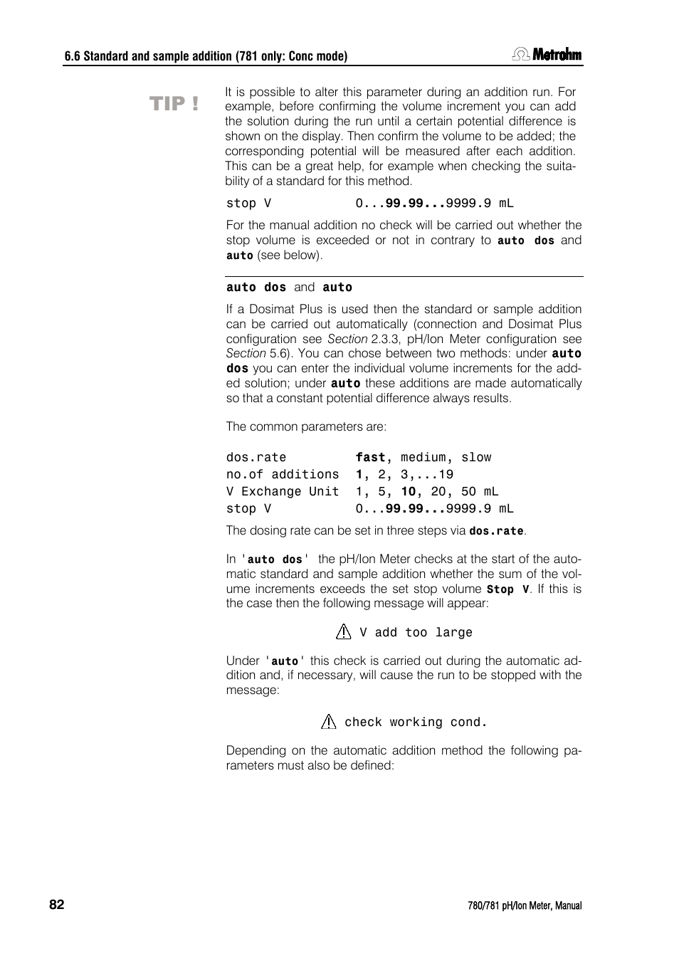 Metrohm 781 pH/Ion Meter User Manual | Page 92 / 177