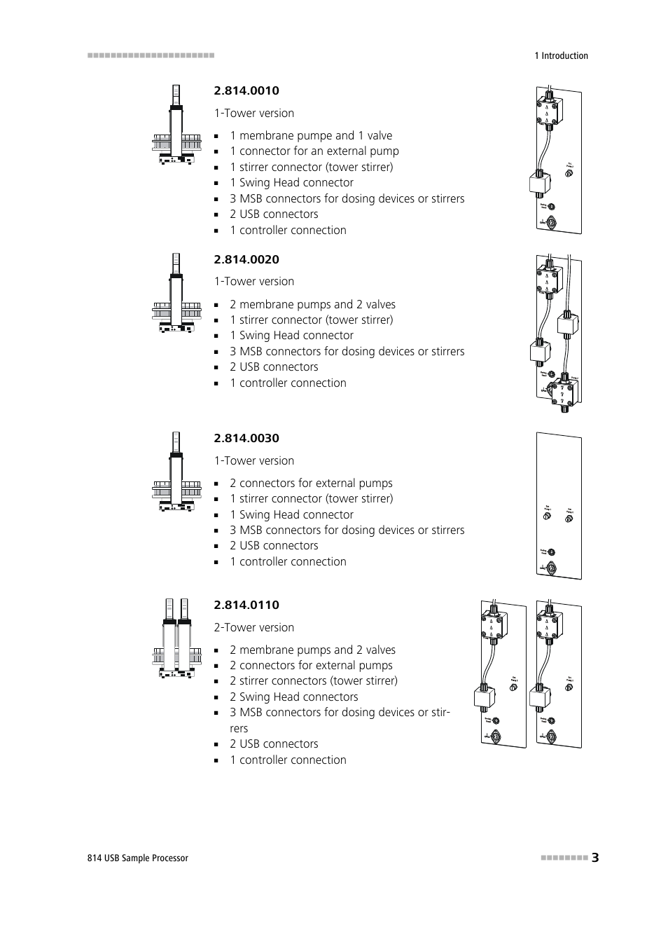 Metrohm 814 USB Sample Processor User Manual | Page 11 / 90
