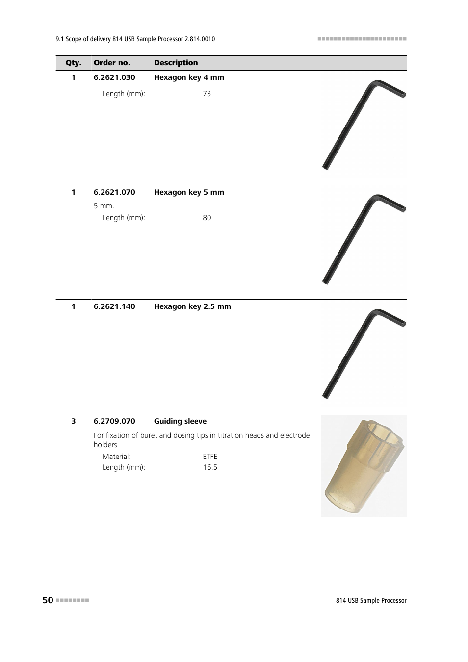 Metrohm 814 USB Sample Processor User Manual | Page 58 / 90