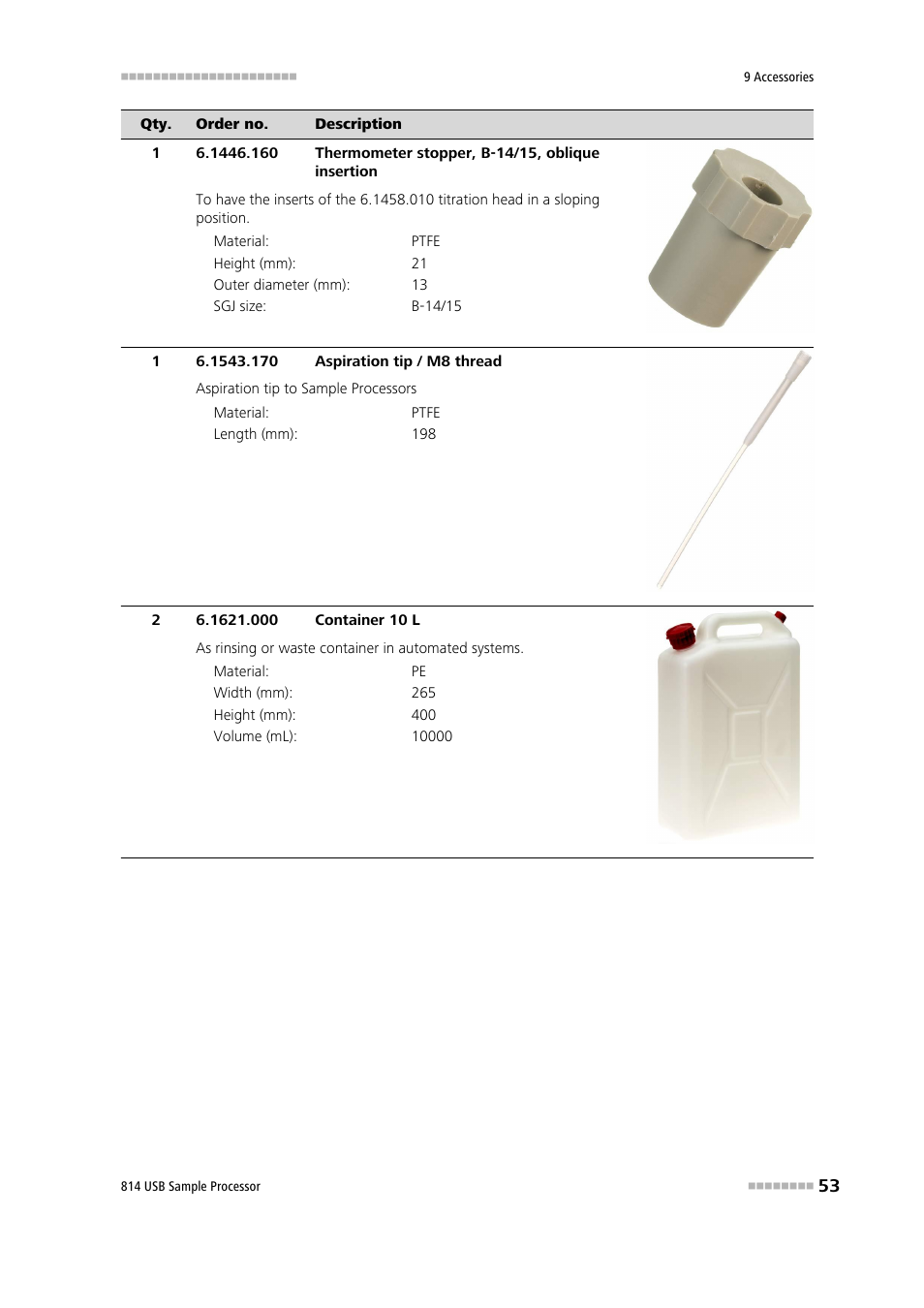 Metrohm 814 USB Sample Processor User Manual | Page 61 / 90
