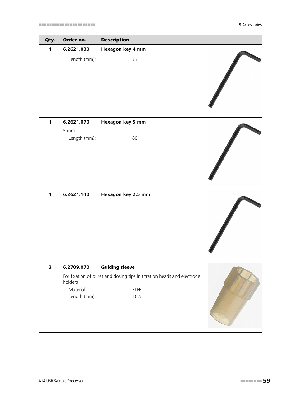 Metrohm 814 USB Sample Processor User Manual | Page 67 / 90