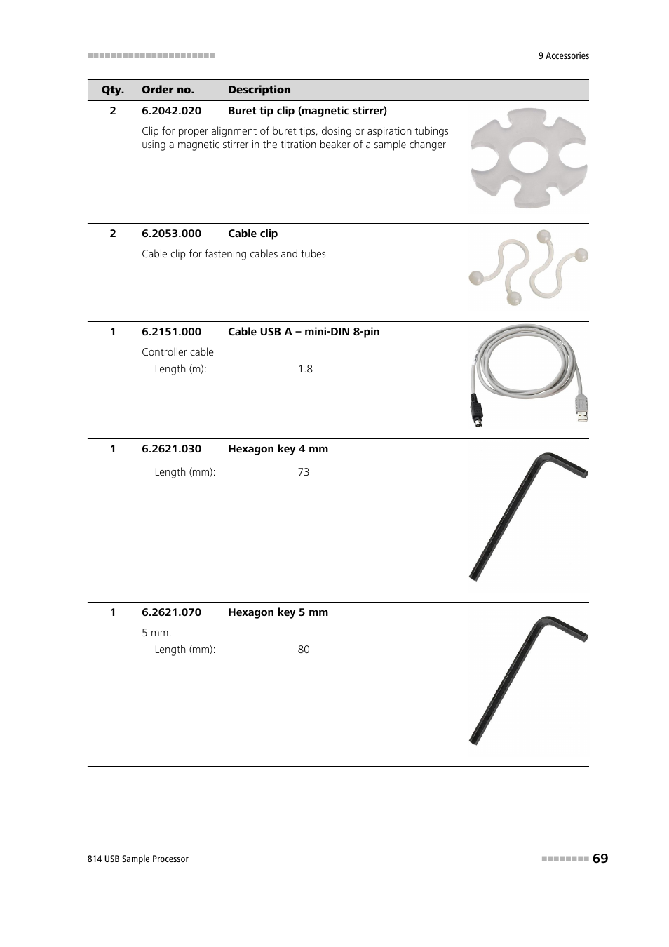 Metrohm 814 USB Sample Processor User Manual | Page 77 / 90