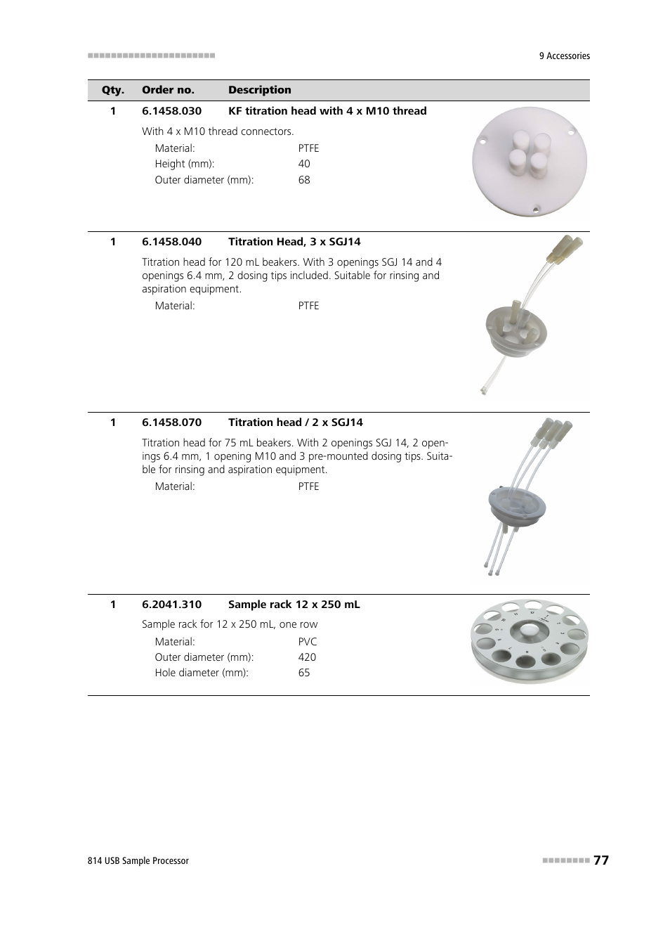 Metrohm 814 USB Sample Processor User Manual | Page 85 / 90