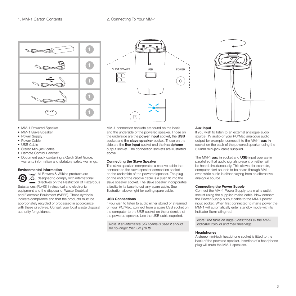 Bowers & Wilkins MM-1 User Manual | Page 3 / 6