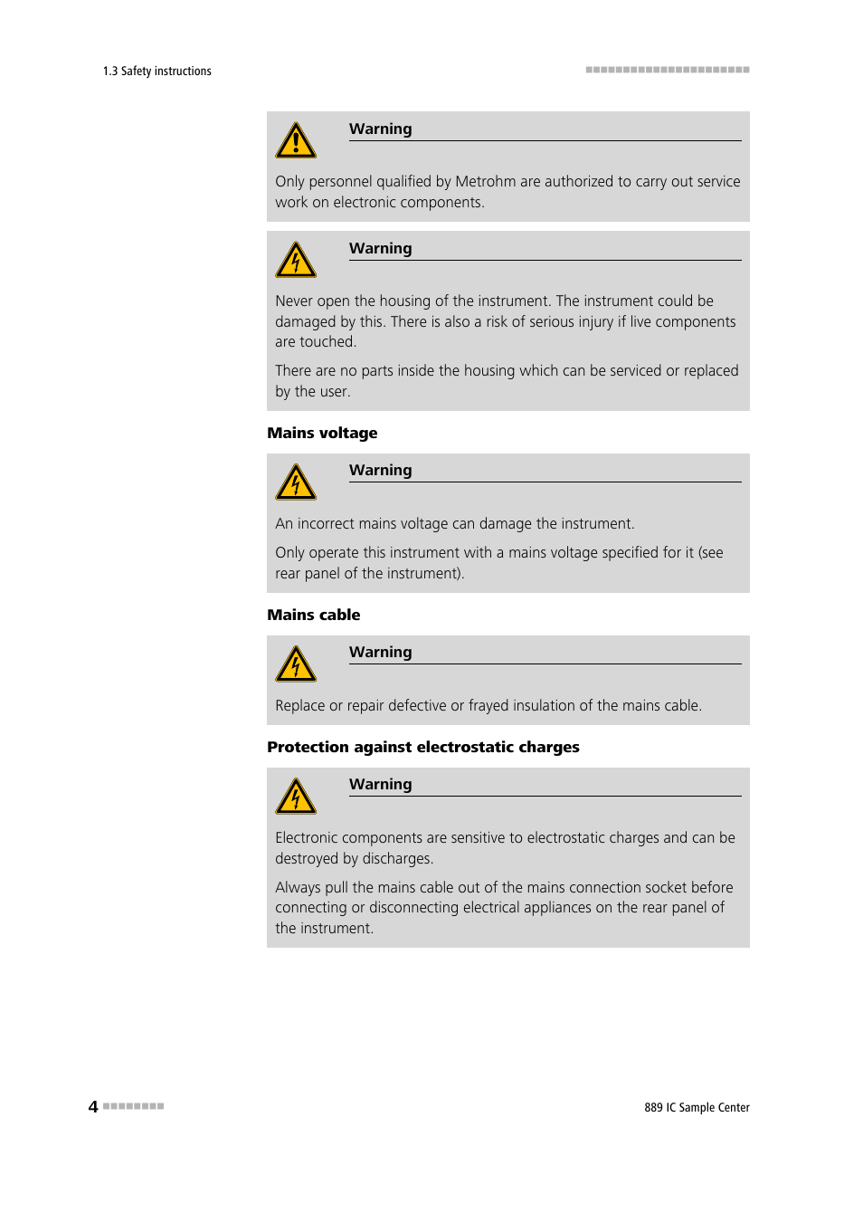 Metrohm 889 IC Sample Center User Manual | Page 12 / 68