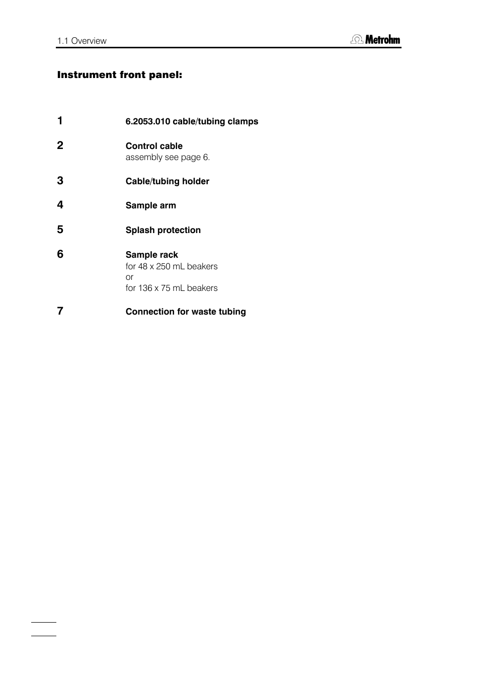 Metrohm 748 DH Sample Changer User Manual | Page 4 / 32
