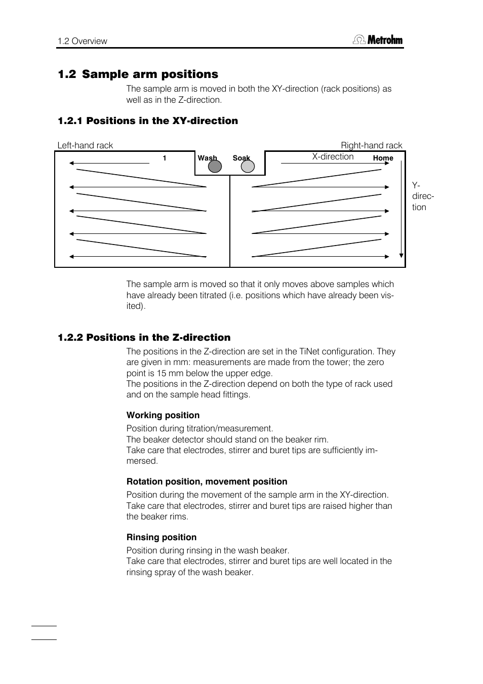 2 sample arm positions | Metrohm 748 DH Sample Changer User Manual | Page 6 / 32