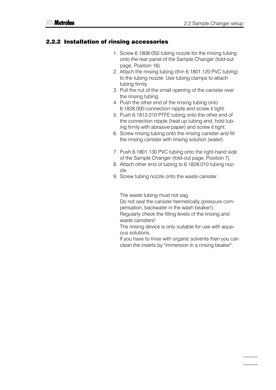 Metrohm 748 DH Sample Changer User Manual | Page 9 / 32