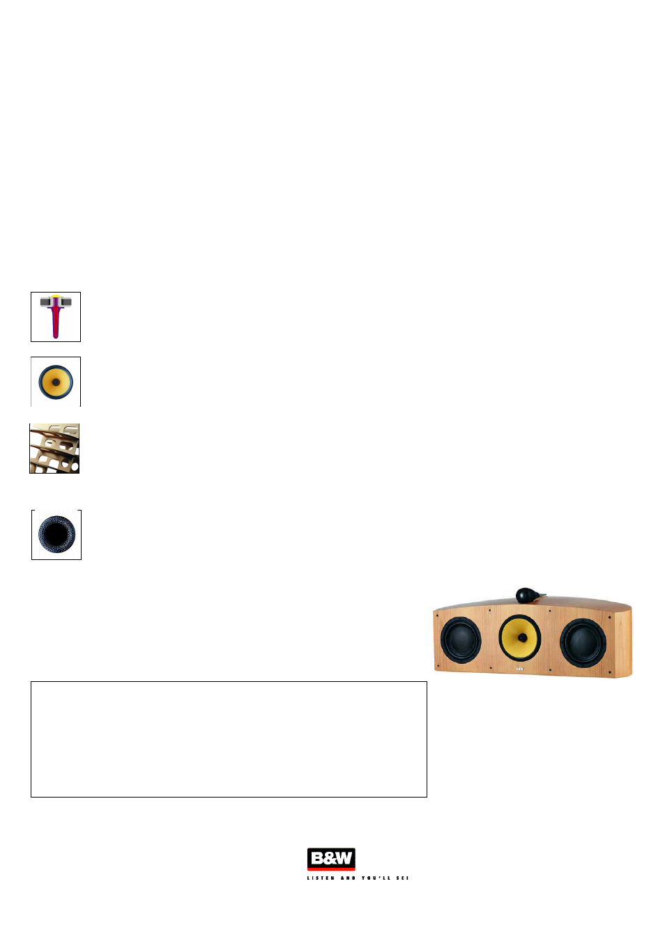Bowers & Wilkins Nautilus HTM1 User Manual | 1 page