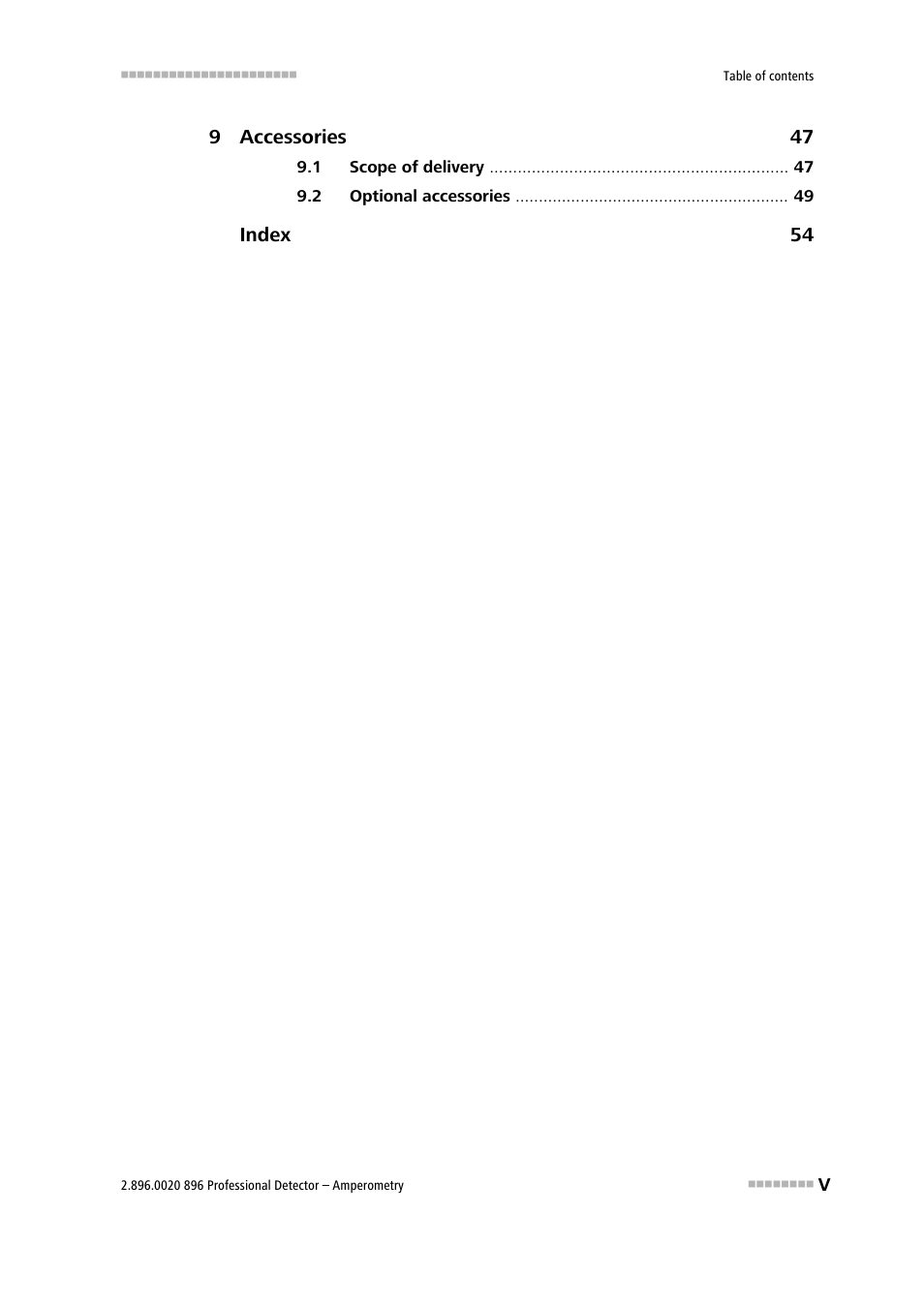 Metrohm 896 Professional Detector – Amperometry User Manual | Page 7 / 62