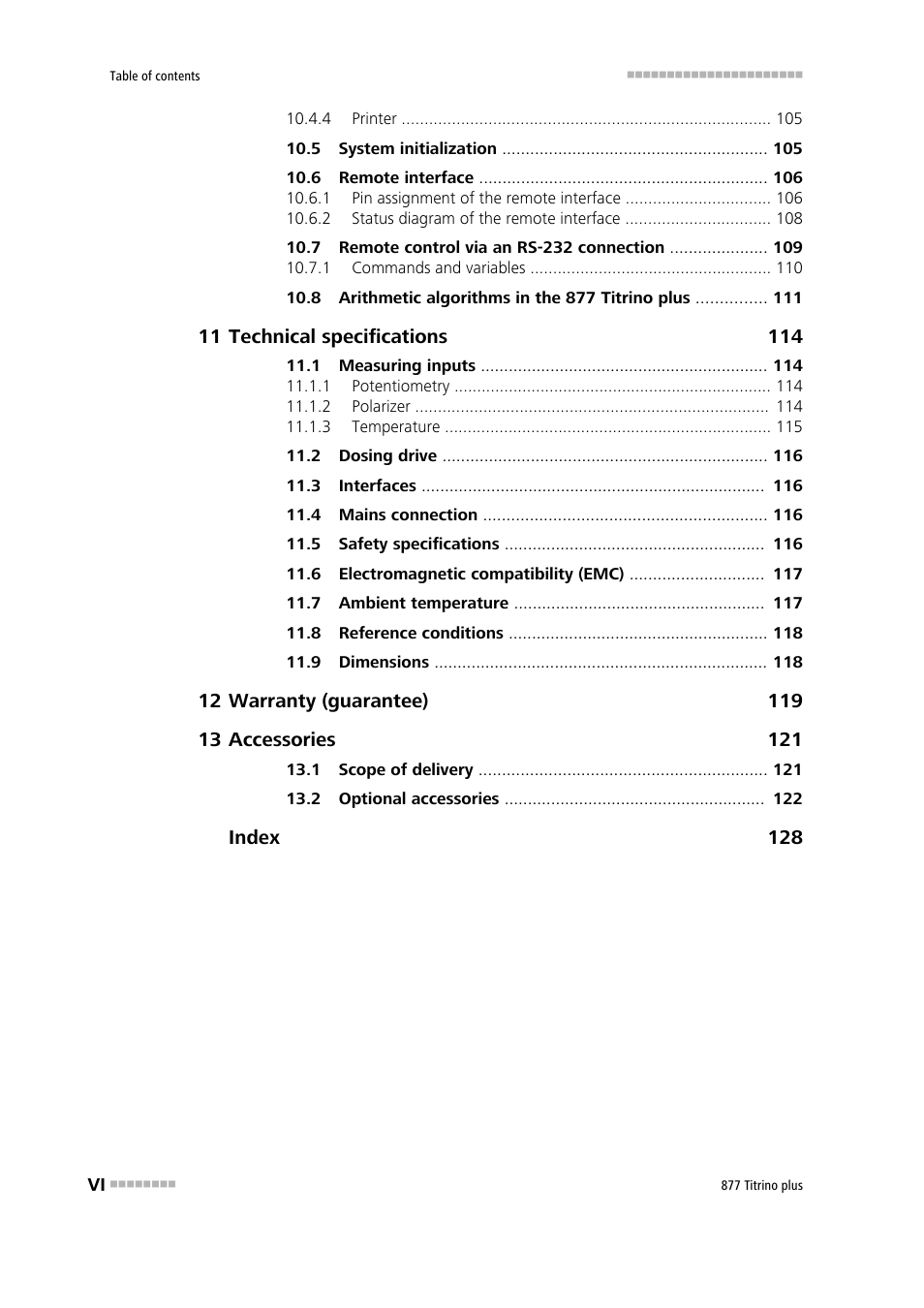 Metrohm 877 Titrino plus User Manual | Page 8 / 139