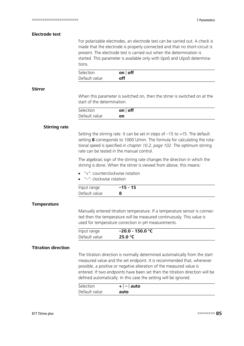 Metrohm 877 Titrino plus User Manual | Page 95 / 139