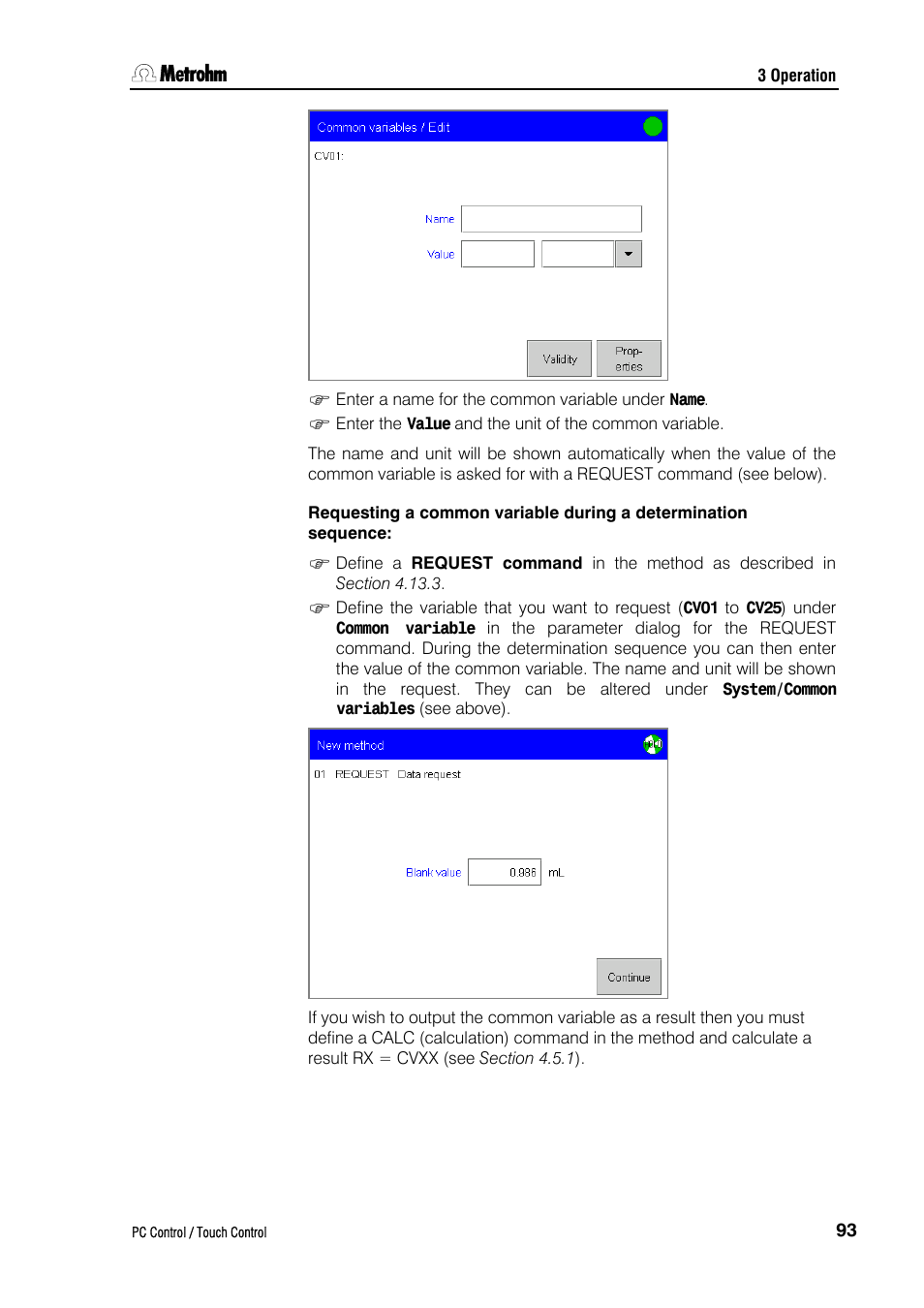 Metrohm 840 PC Control 5.0 / Touch Control User Manual | Page 105 / 351