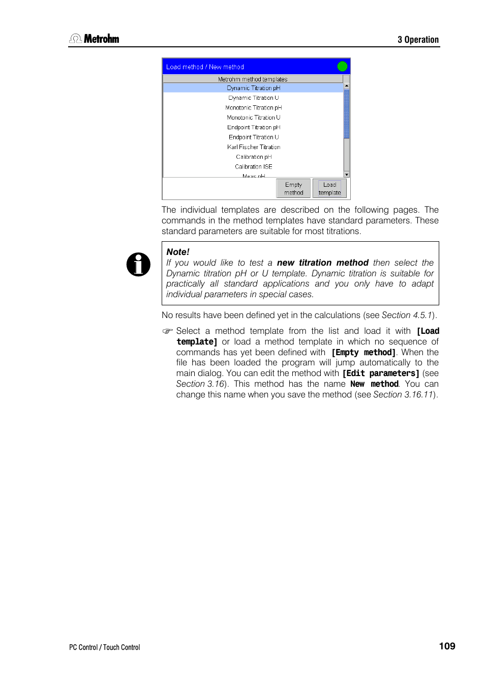 Metrohm 840 PC Control 5.0 / Touch Control User Manual | Page 121 / 351
