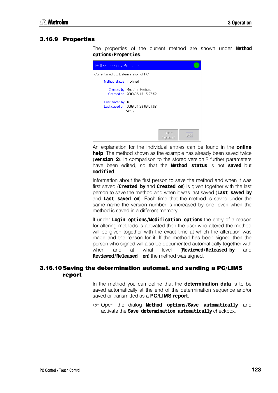 9 properties | Metrohm 840 PC Control 5.0 / Touch Control User Manual | Page 135 / 351