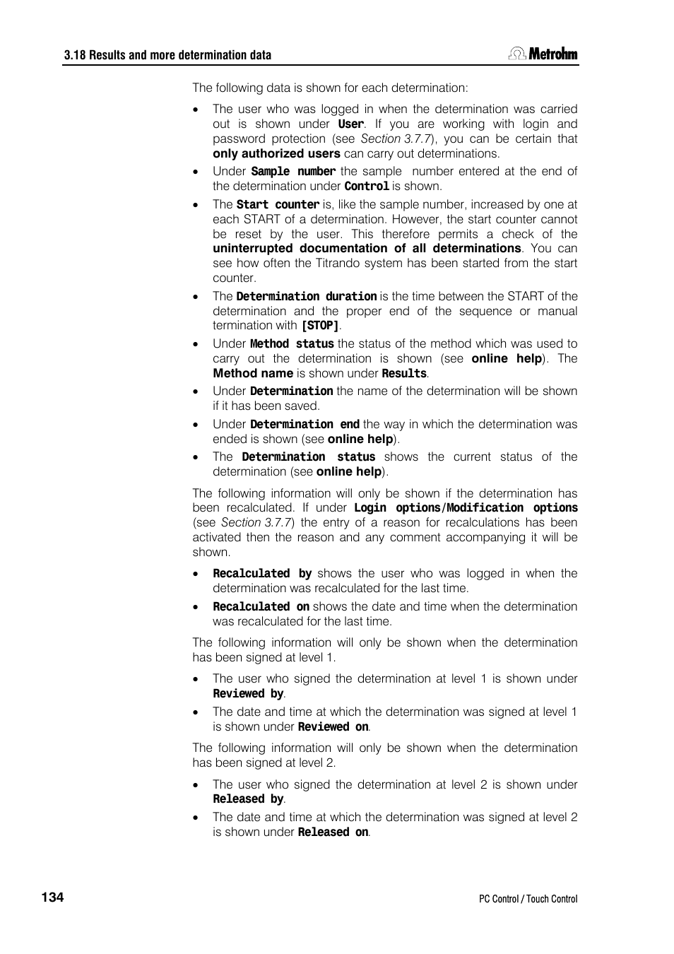 Metrohm 840 PC Control 5.0 / Touch Control User Manual | Page 146 / 351