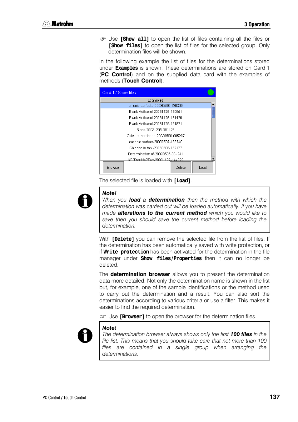 Metrohm 840 PC Control 5.0 / Touch Control User Manual | Page 149 / 351