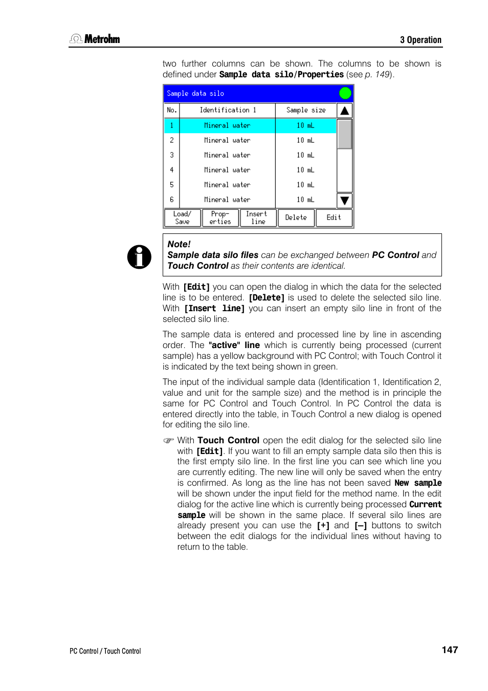 Metrohm 840 PC Control 5.0 / Touch Control User Manual | Page 159 / 351