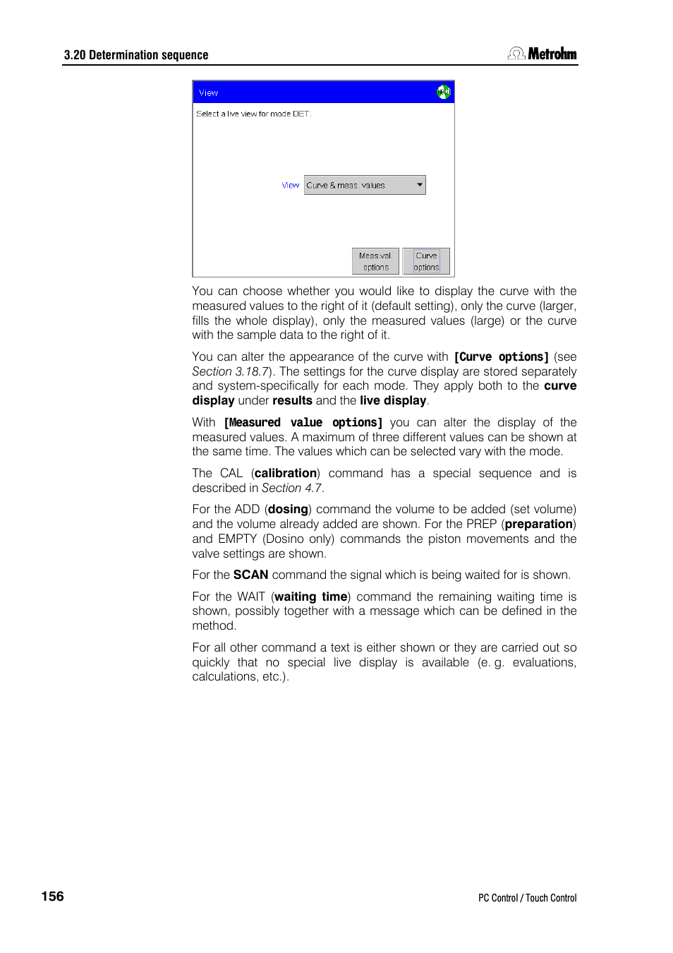 Metrohm 840 PC Control 5.0 / Touch Control User Manual | Page 168 / 351