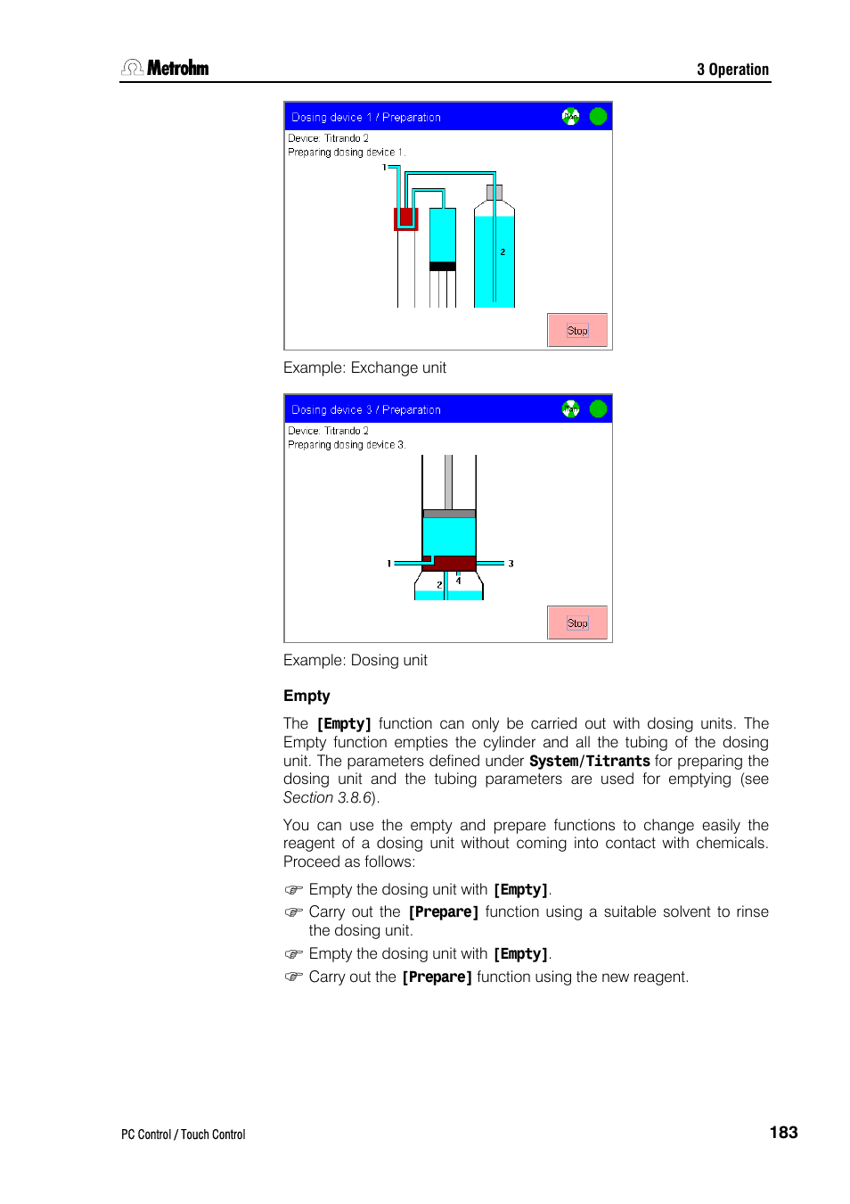 Empty | Metrohm 840 PC Control 5.0 / Touch Control User Manual | Page 195 / 351