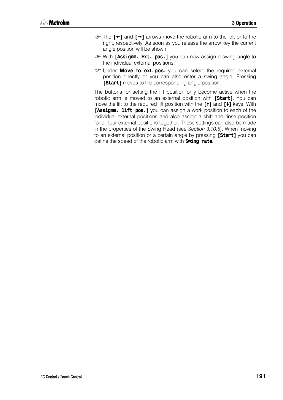Metrohm 840 PC Control 5.0 / Touch Control User Manual | Page 203 / 351