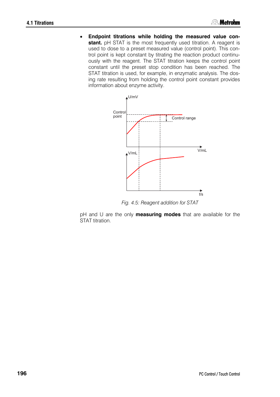 Metrohm 840 PC Control 5.0 / Touch Control User Manual | Page 208 / 351