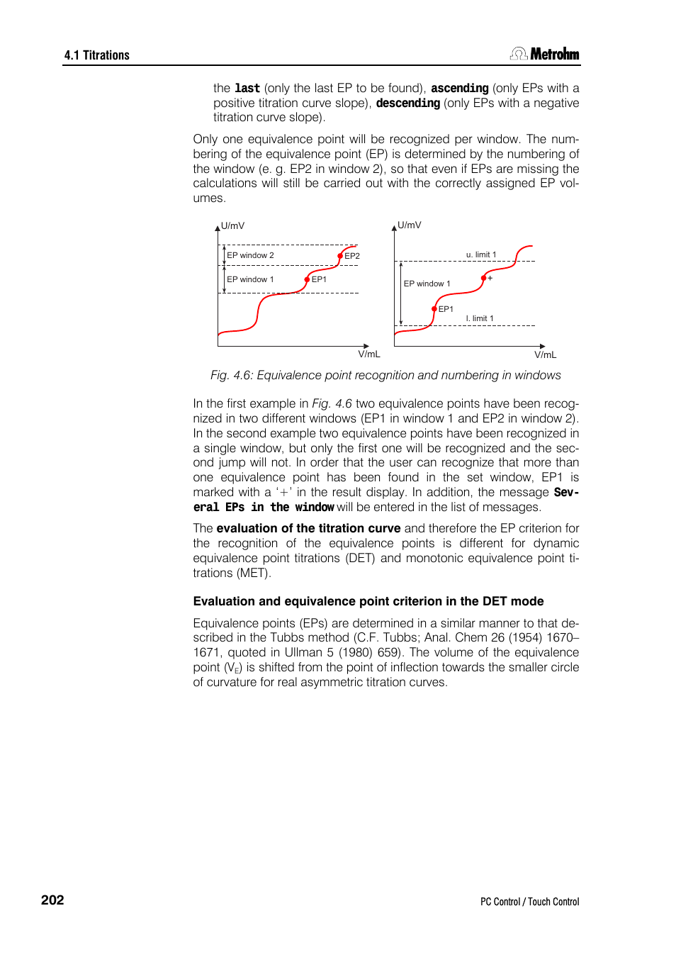 Metrohm 840 PC Control 5.0 / Touch Control User Manual | Page 214 / 351