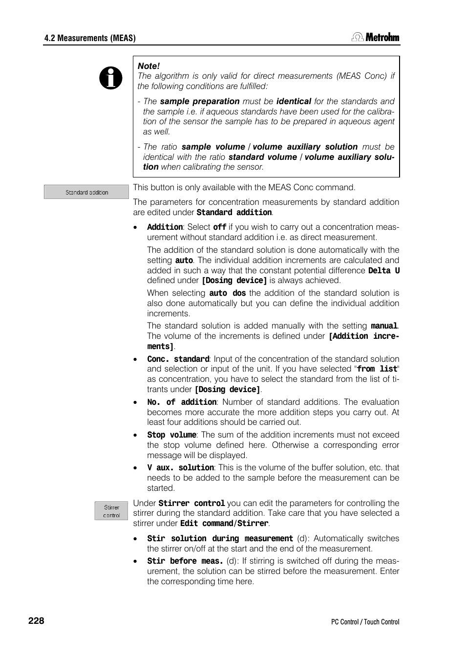 Metrohm 840 PC Control 5.0 / Touch Control User Manual | Page 240 / 351