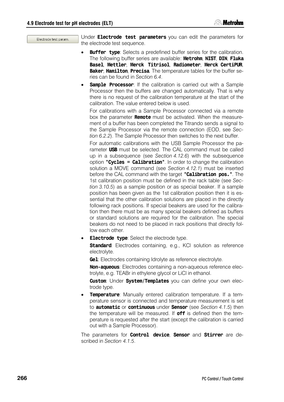 Metrohm 840 PC Control 5.0 / Touch Control User Manual | Page 278 / 351