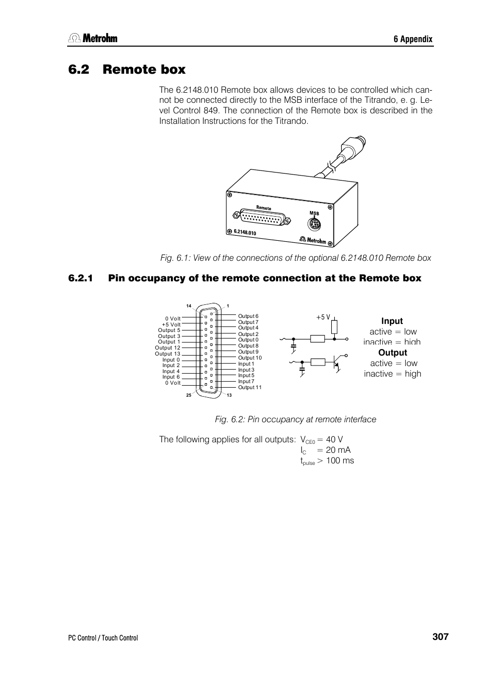 2 remote box | Metrohm 840 PC Control 5.0 / Touch Control User Manual | Page 319 / 351