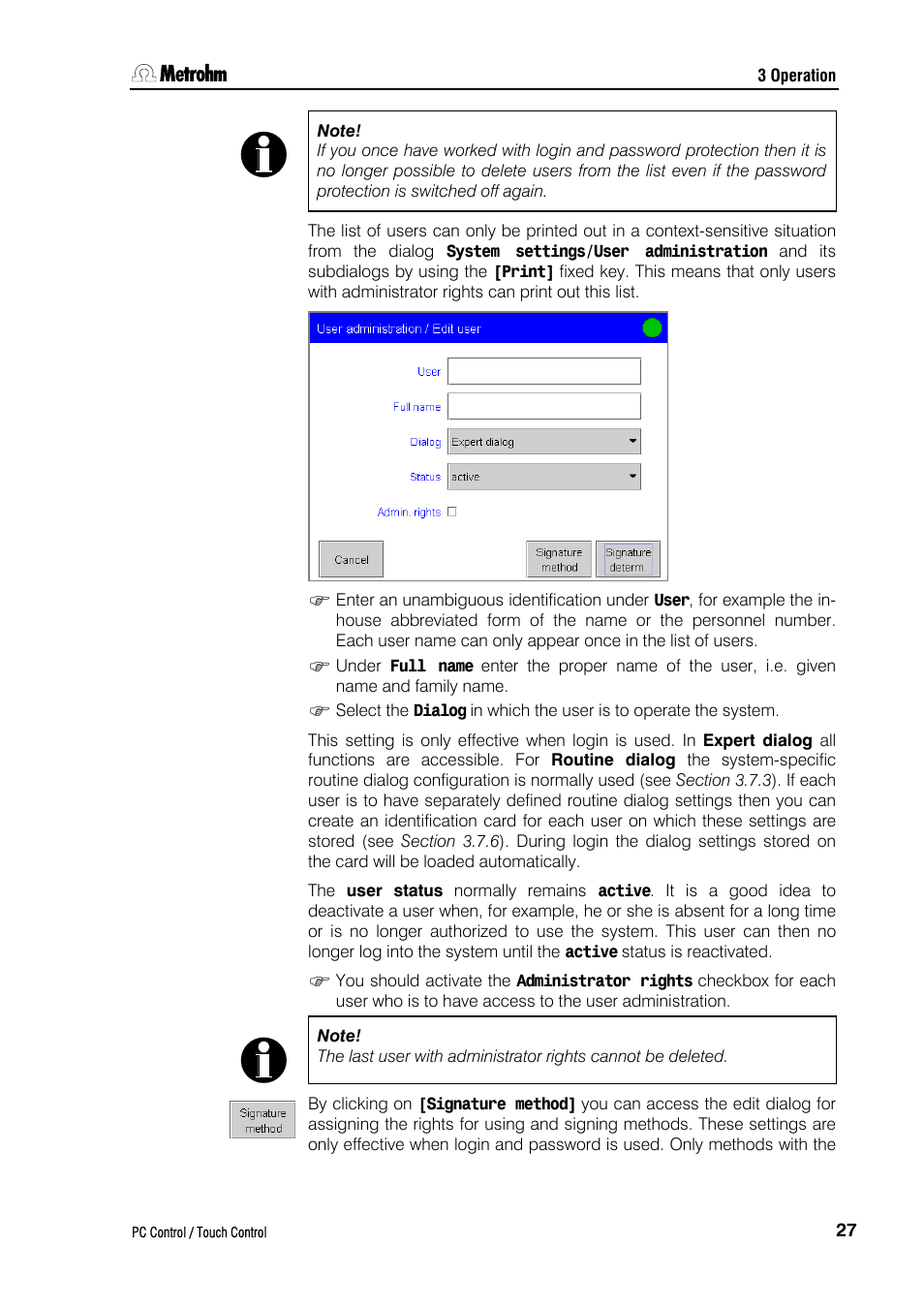 Metrohm 840 PC Control 5.0 / Touch Control User Manual | Page 39 / 351