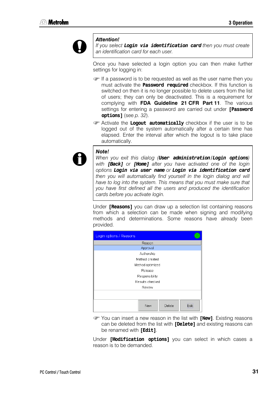 Metrohm 840 PC Control 5.0 / Touch Control User Manual | Page 43 / 351