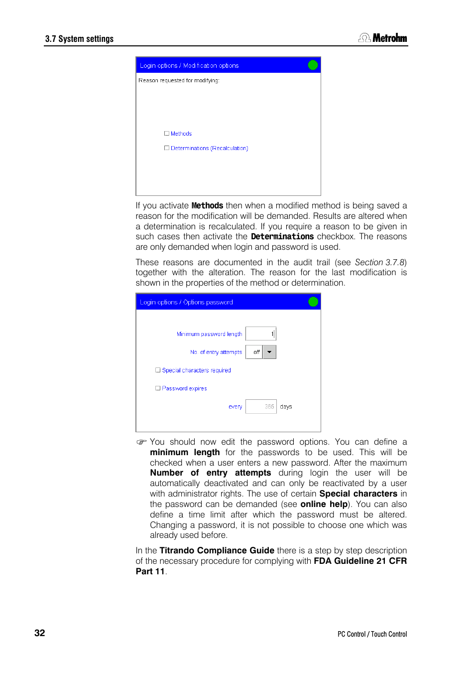Metrohm 840 PC Control 5.0 / Touch Control User Manual | Page 44 / 351