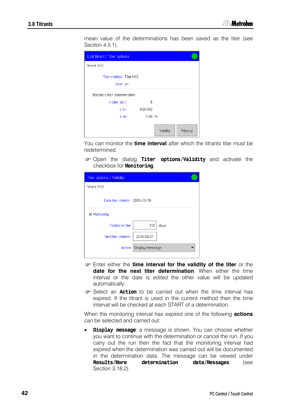 Metrohm 840 PC Control 5.0 / Touch Control User Manual | Page 54 / 351