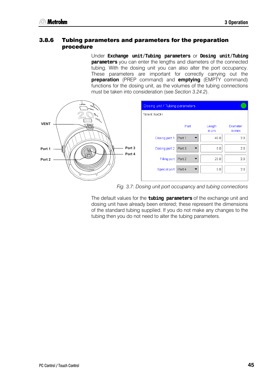 Metrohm 840 PC Control 5.0 / Touch Control User Manual | Page 57 / 351