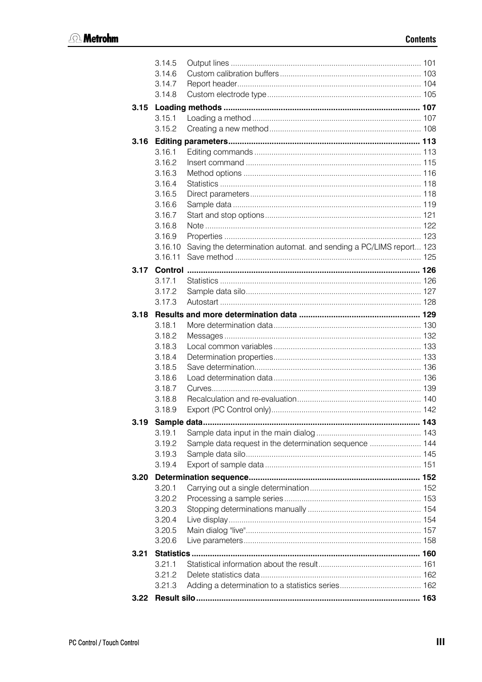 Metrohm 840 PC Control 5.0 / Touch Control User Manual | Page 7 / 351