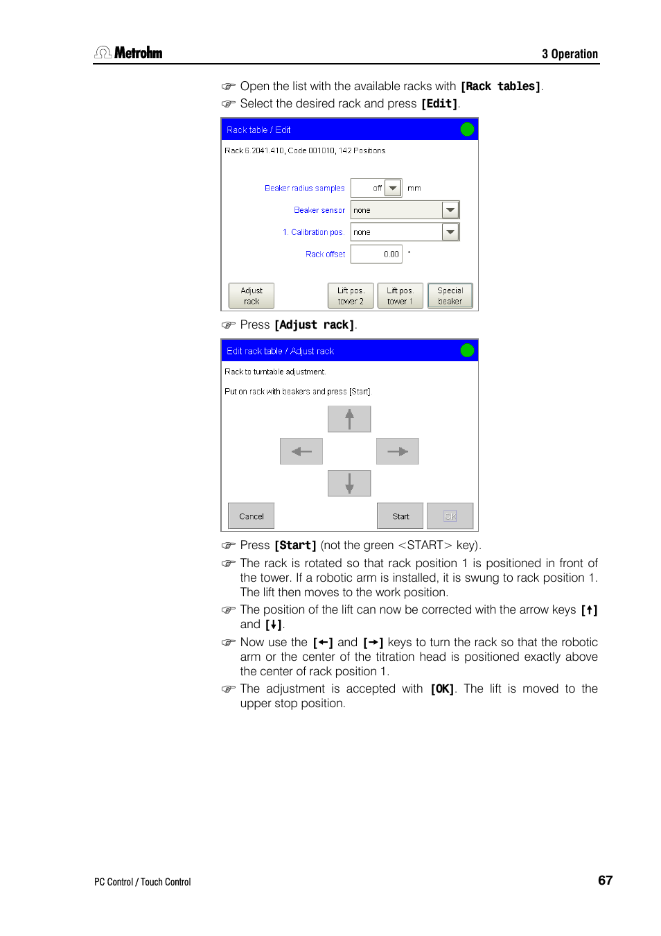 Metrohm 840 PC Control 5.0 / Touch Control User Manual | Page 79 / 351