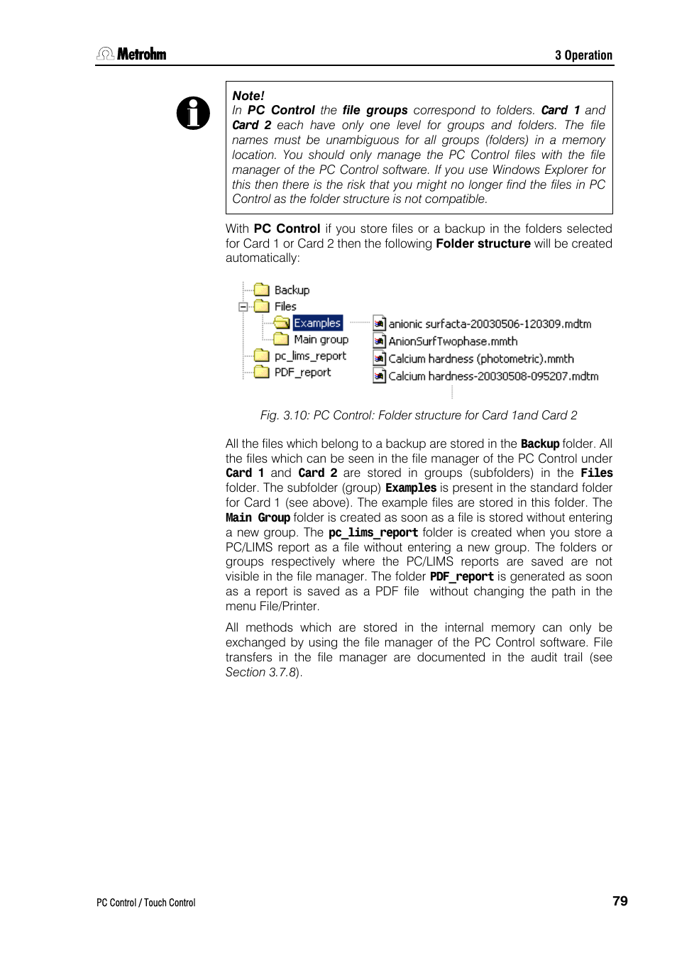Metrohm 840 PC Control 5.0 / Touch Control User Manual | Page 91 / 351