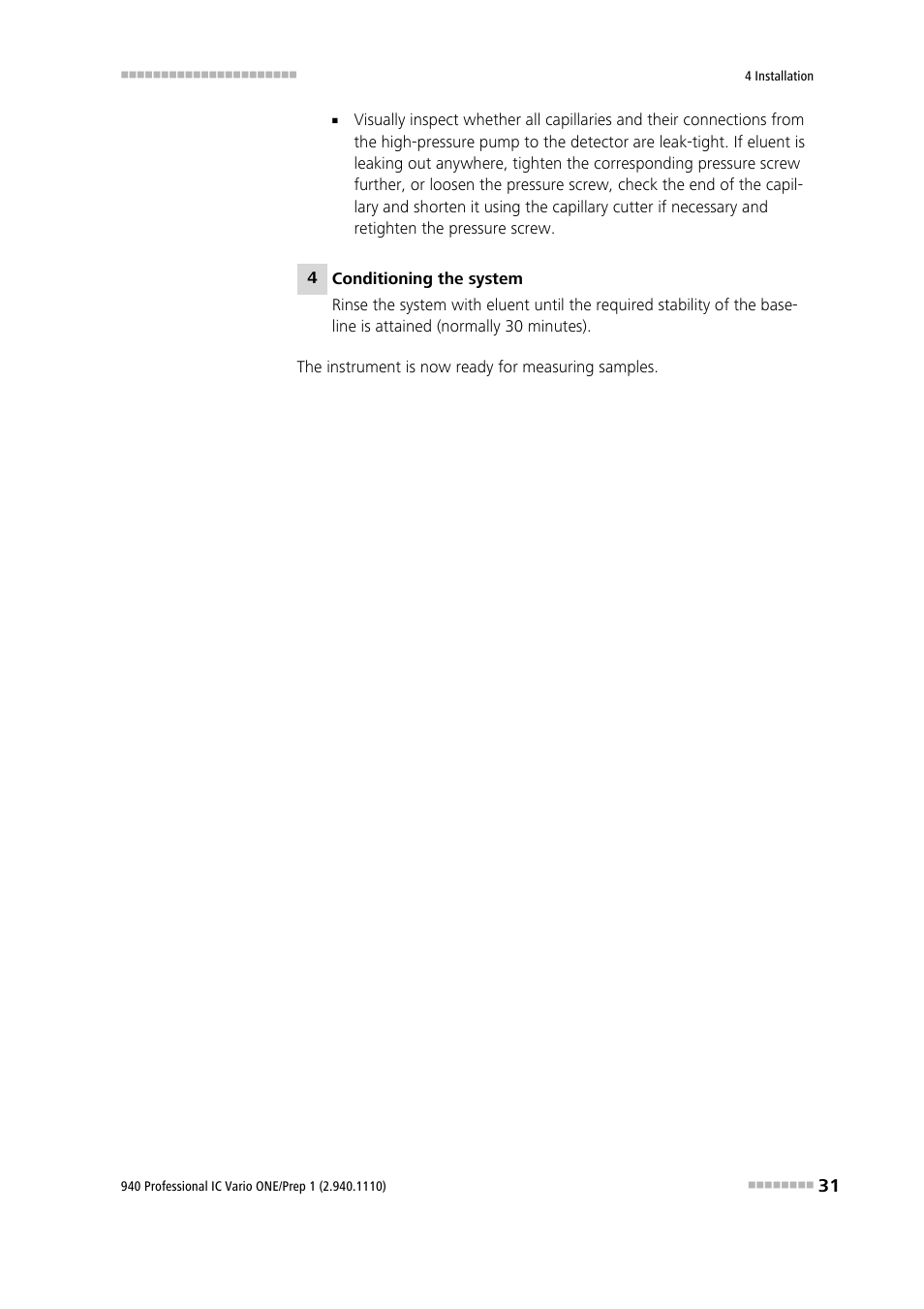 Metrohm 940 Professional IC Vario ONE/Prep 1 User Manual | Page 39 / 45