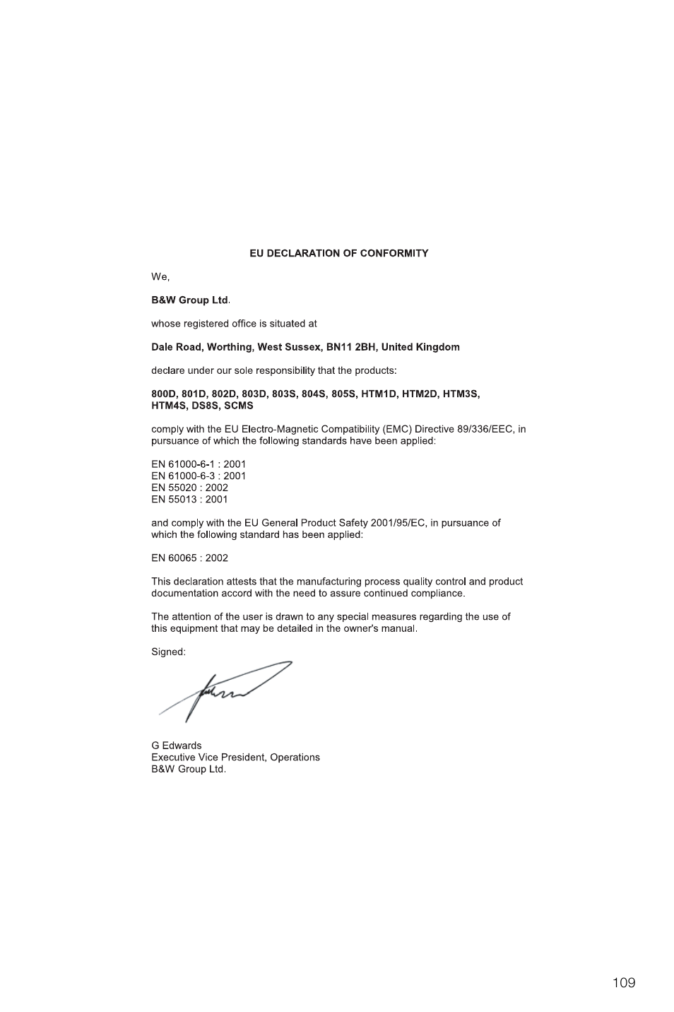 Bowers & Wilkins DS8S User Manual | Page 111 / 119