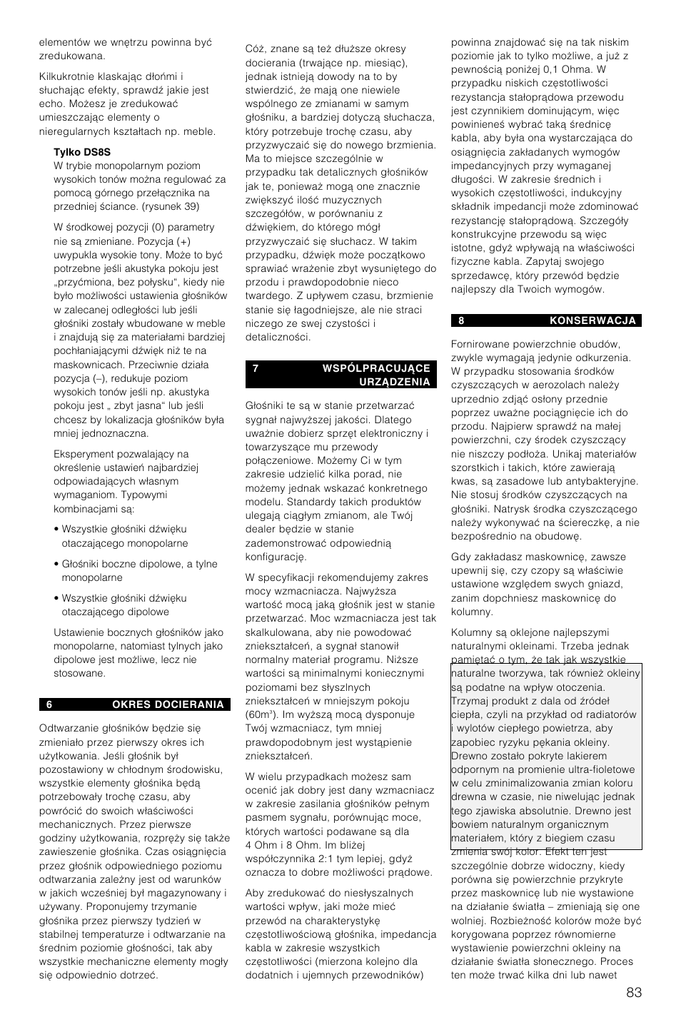 Bowers & Wilkins DS8S User Manual | Page 86 / 119