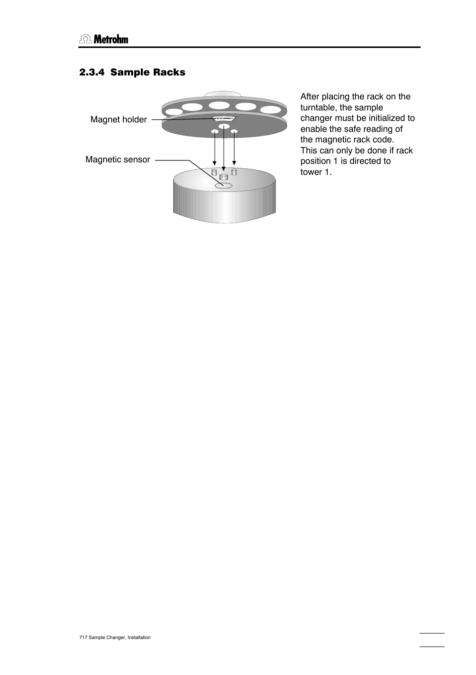 Metrohm 717 Sample Changer User Manual | Page 11 / 36