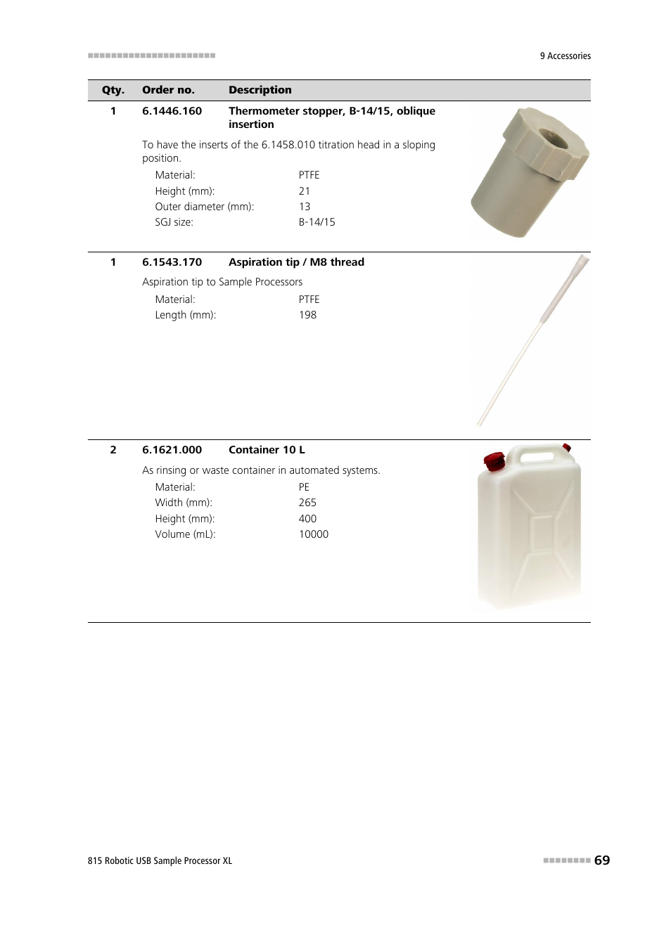 Metrohm 815 Robotic USB Sample Processor XL User Manual | Page 77 / 113